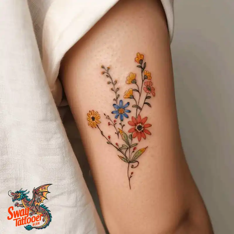 100 Daisy Tattoo Designs: Floral Artistry Ideas 87 daisy flower tattoo