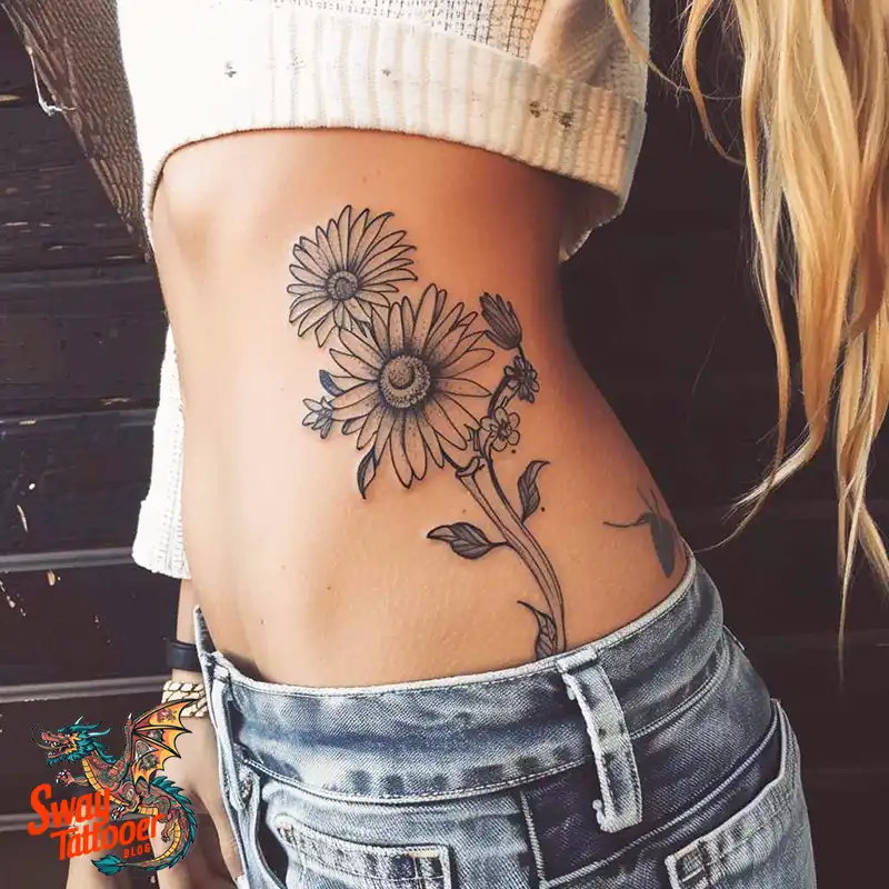 100 Daisy Tattoo Designs: Floral Artistry Ideas 84 daisy flower tattoo