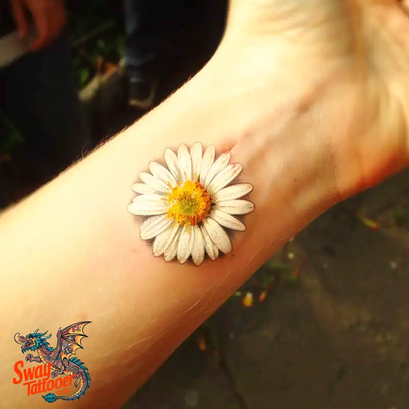 100 Daisy Tattoo Designs: Floral Artistry Ideas 82 daisy flower tattoo