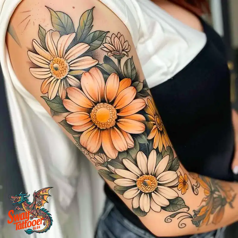 100 Daisy Tattoo Designs: Floral Artistry Ideas 76 daisy flower tattoo