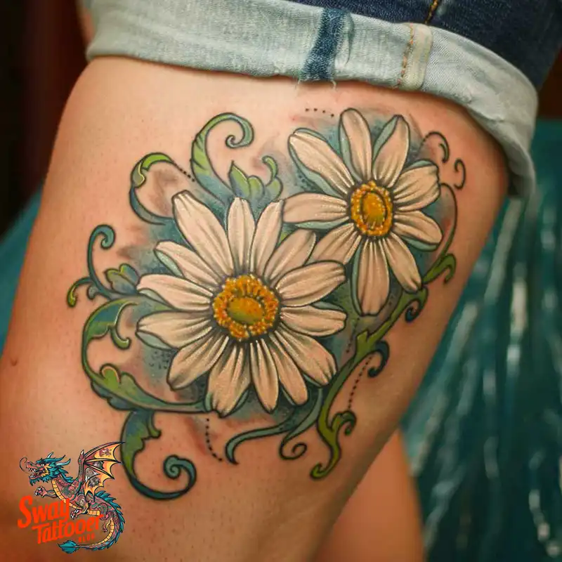 100 Daisy Tattoo Designs: Floral Artistry Ideas 74 daisy flower tattoo