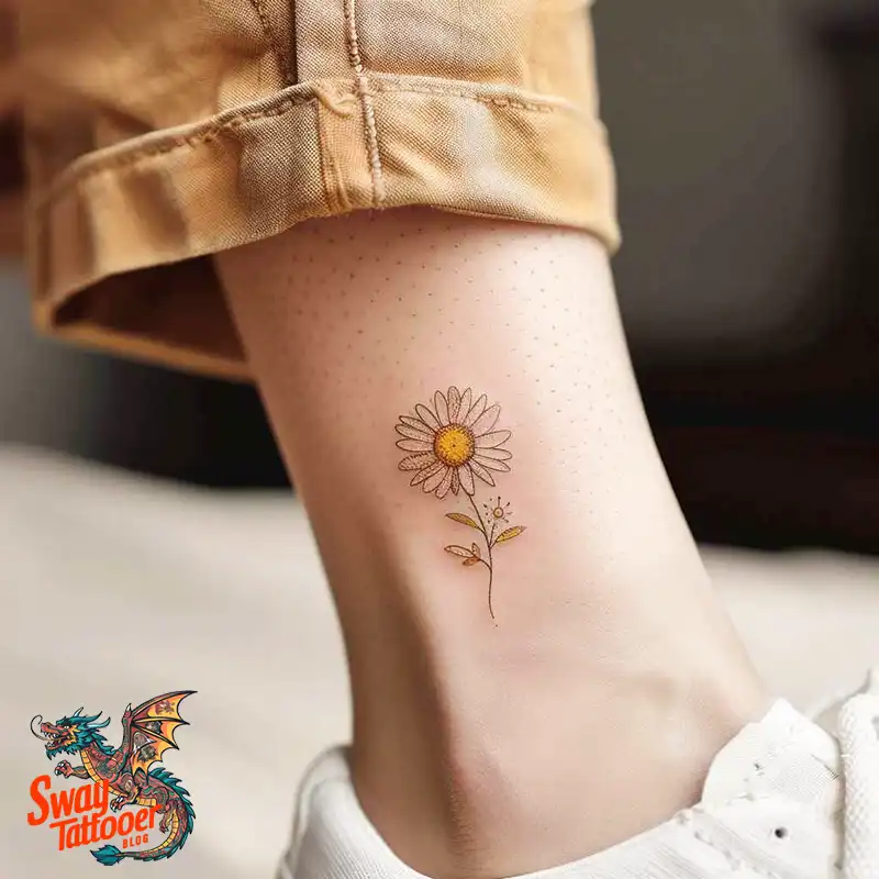 100 Daisy Tattoo Designs: Floral Artistry Ideas 59 daisy flower tattoo
