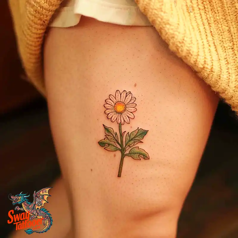 100 Daisy Tattoo Designs: Floral Artistry Ideas 55 daisy flower tattoo