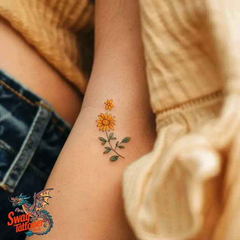 100 Daisy Tattoo Designs: Floral Artistry Ideas 53 daisy flower tattoo