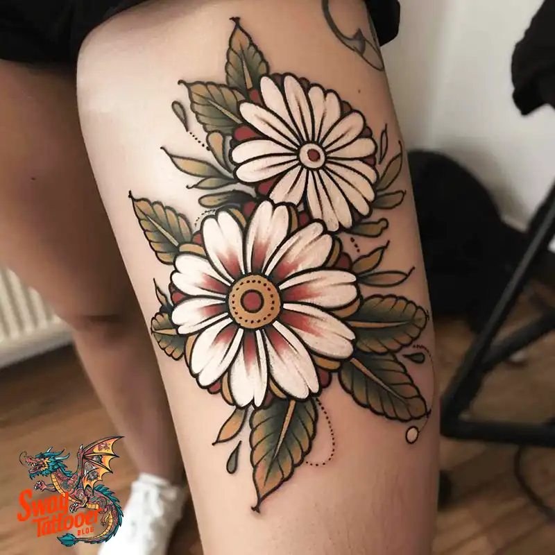 100 Daisy Tattoo Designs: Floral Artistry Ideas 51 daisy flower tattoo