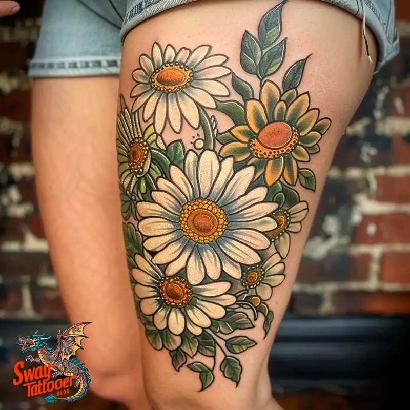 100 Daisy Tattoo Designs: Floral Artistry Ideas 47 daisy flower tattoo