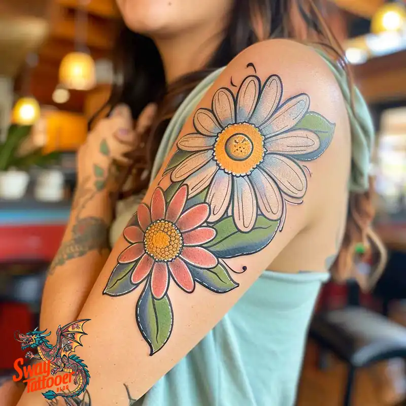 100 Daisy Tattoo Designs: Floral Artistry Ideas 44 daisy flower tattoo