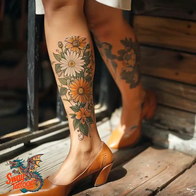 100 Daisy Tattoo Designs: Floral Artistry Ideas 38 daisy flower tattoo
