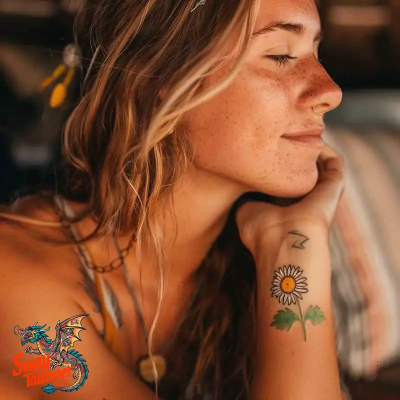 100 Daisy Tattoo Designs: Floral Artistry Ideas 27 daisy flower tattoo