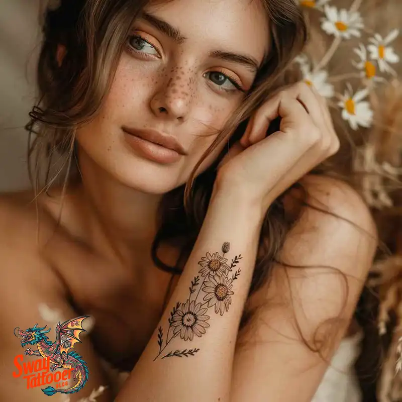100 Daisy Tattoo Designs: Floral Artistry Ideas 25 daisy flower tattoo