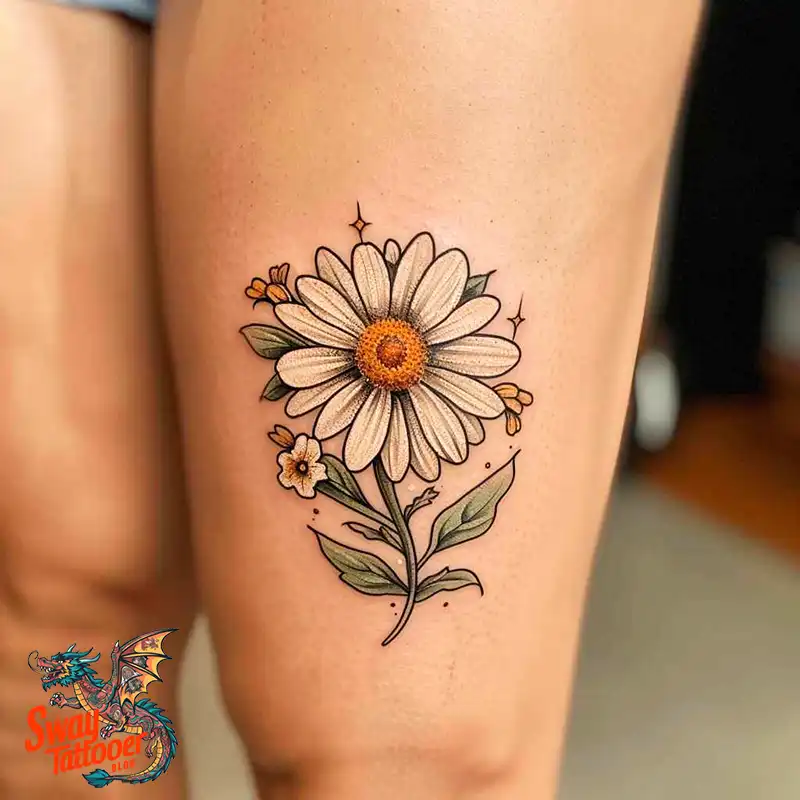 100 Daisy Tattoo Designs: Floral Artistry Ideas 93 daisy flower tattoo