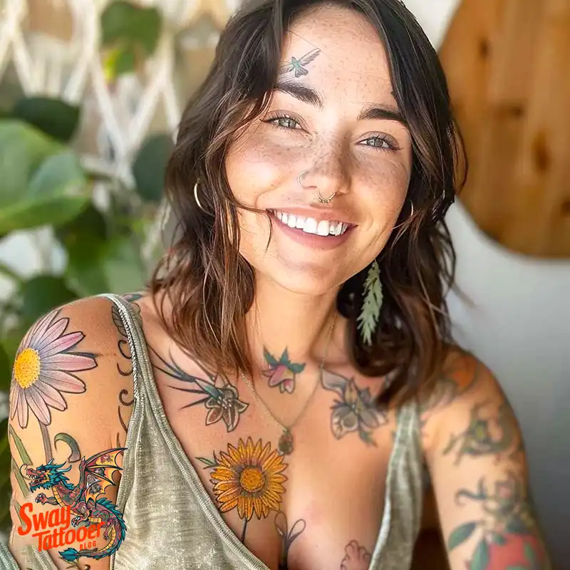 100 Daisy Tattoo Designs: Floral Artistry Ideas 21 daisy flower tattoo