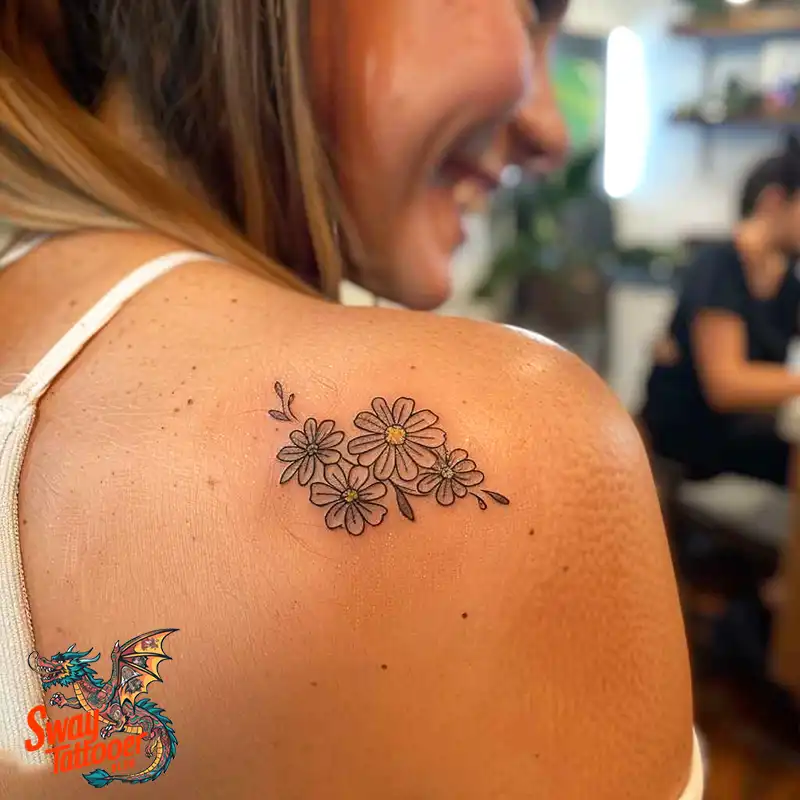 100 Daisy Tattoo Designs: Floral Artistry Ideas 12 daisy flower tattoo