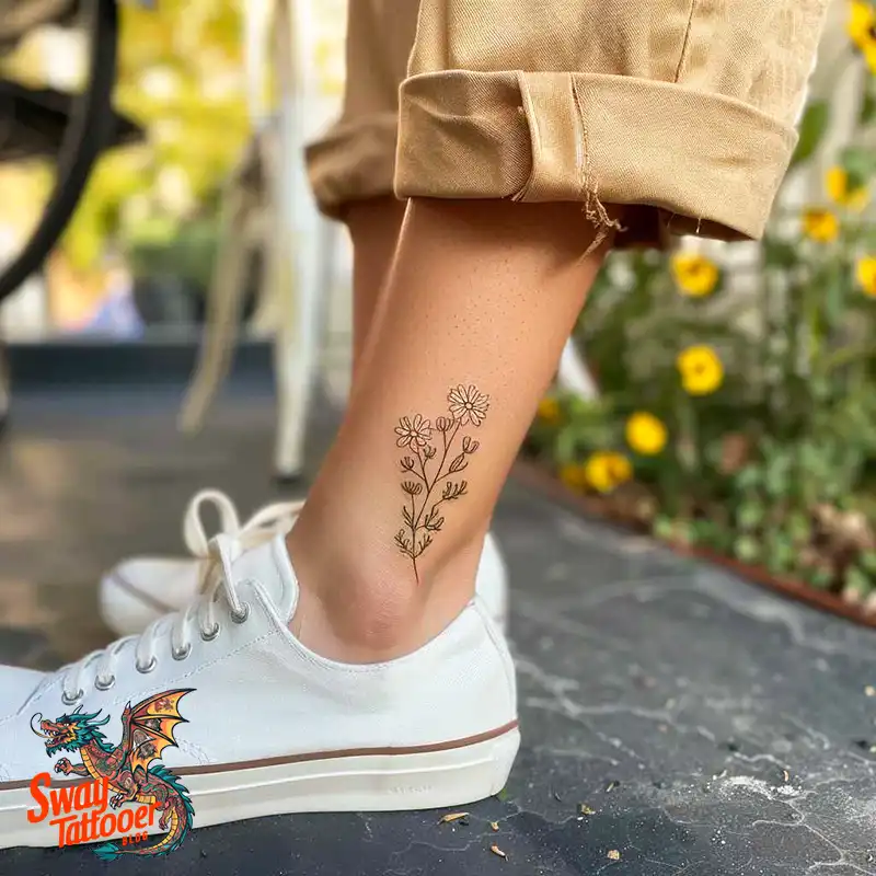 100 Daisy Tattoo Designs: Floral Artistry Ideas 9 daisy flower tattoo