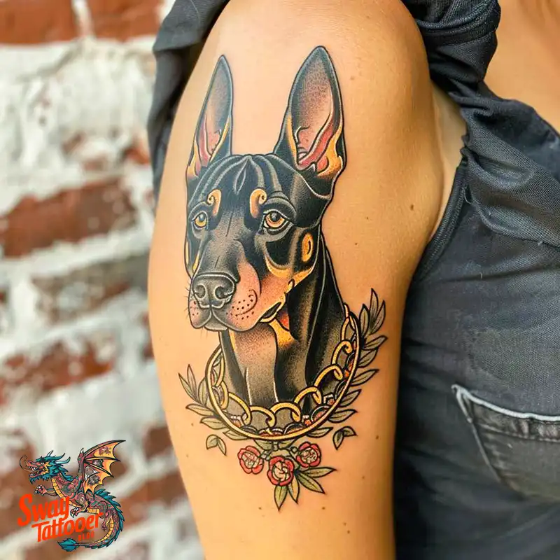 Doberman Tattoo Ideas: Unleashing the Bold Ink Designs 5 doberman tattoo