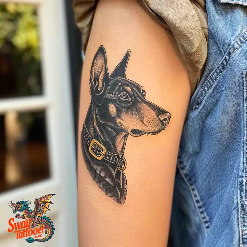 Doberman Tattoo Ideas: Unleashing the Bold Ink Designs 4 doberman tattoo