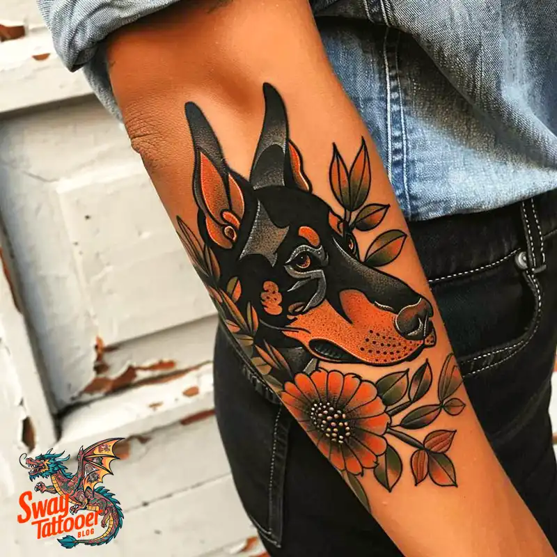 Doberman Tattoo Ideas: Unleashing the Bold Ink Designs 2 doberman tattoo