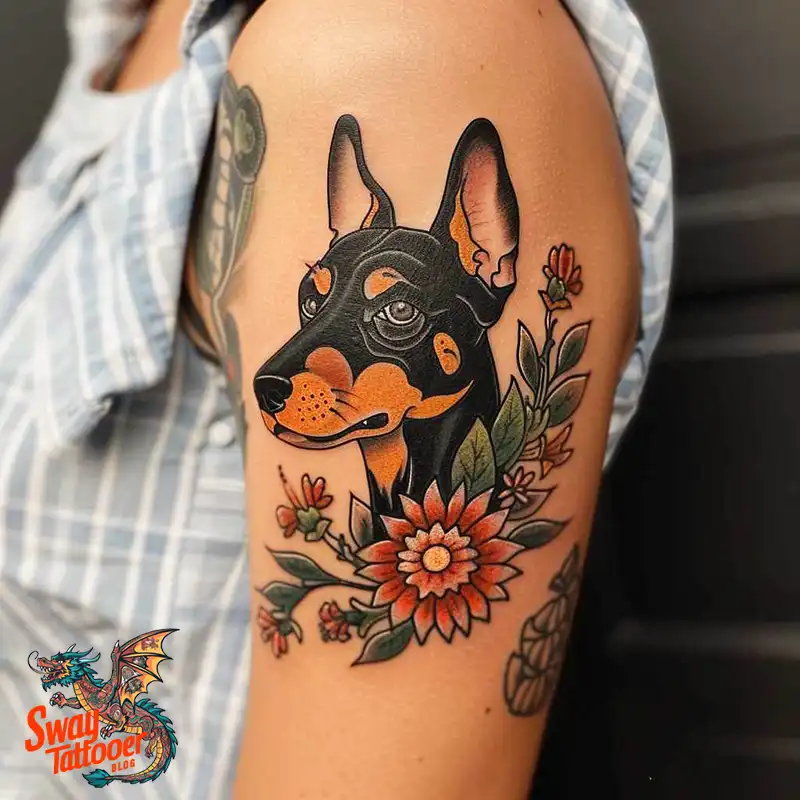 Doberman Tattoo Ideas: Unleashing the Bold Ink Designs 1 doberman tattoo