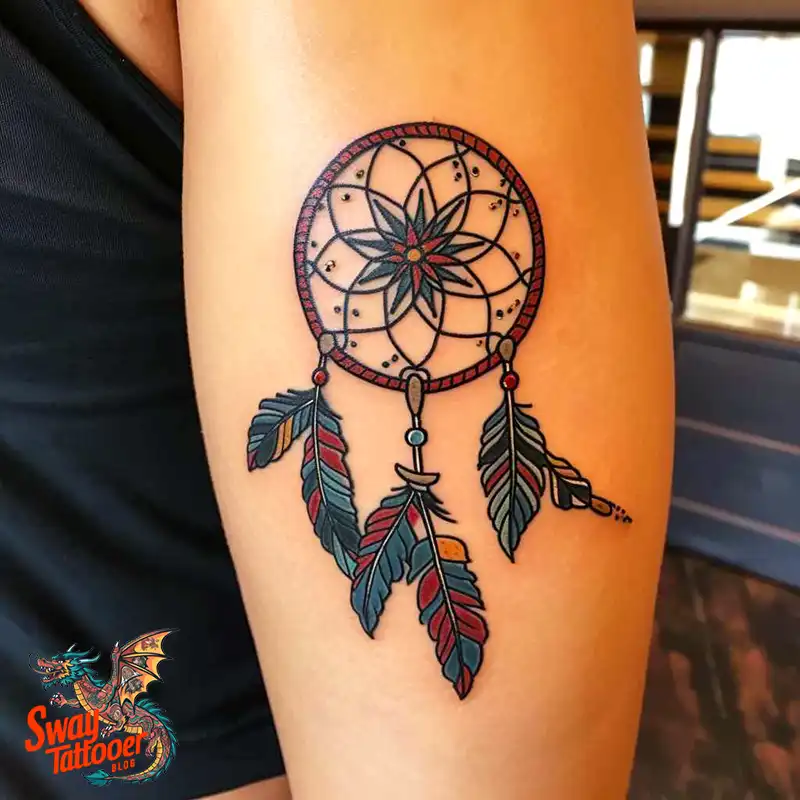 100 Stunning Dream Catcher Tattoo Ideas for You 1 dream catcher tattoo