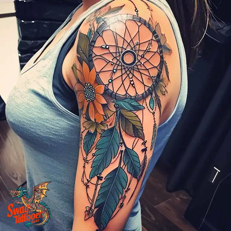 100 Stunning Dream Catcher Tattoo Ideas for You 80 dream catcher tattoo