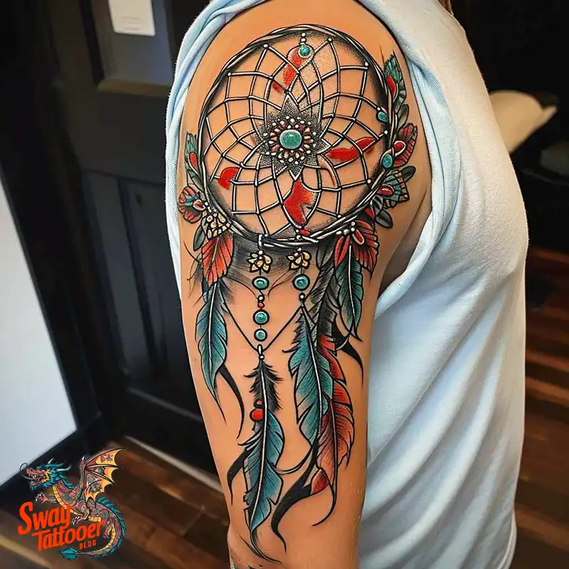 100 Stunning Dream Catcher Tattoo Ideas for You 79 dream catcher tattoo