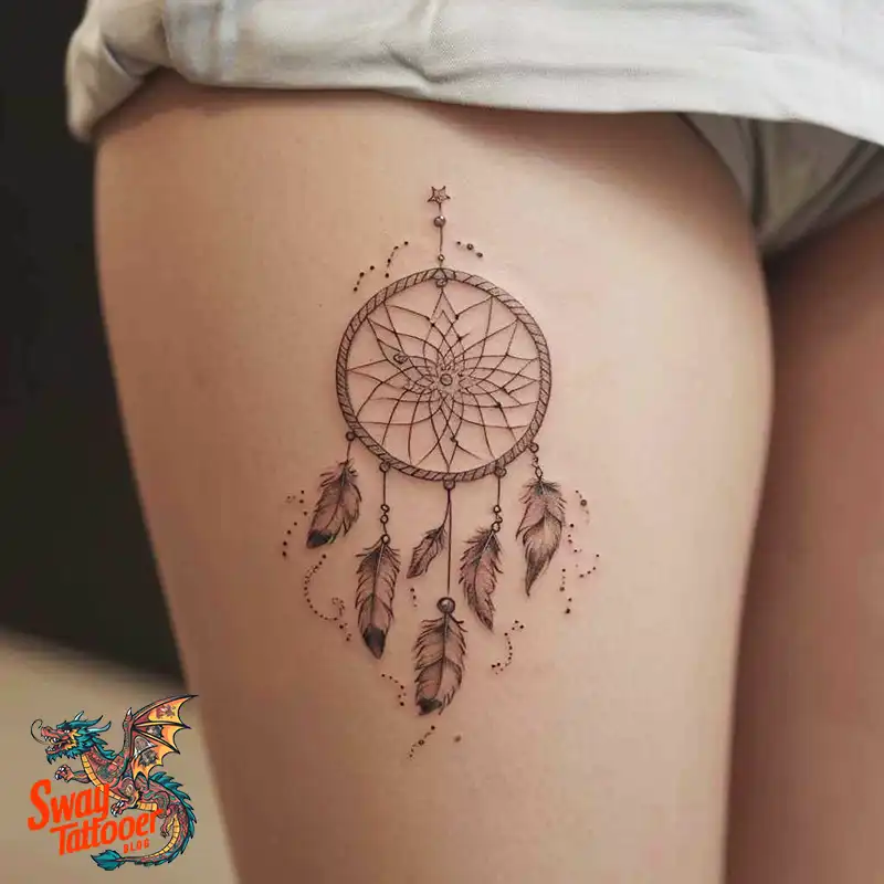 100 Stunning Dream Catcher Tattoo Ideas for You 22 dream catcher tattoo