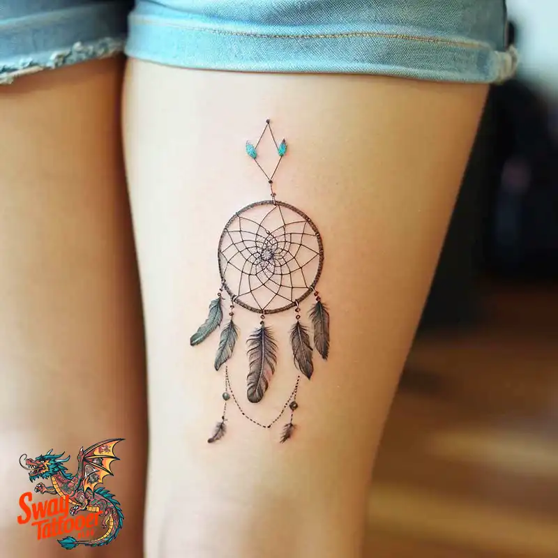 100 Stunning Dream Catcher Tattoo Ideas for You 21 dream catcher tattoo