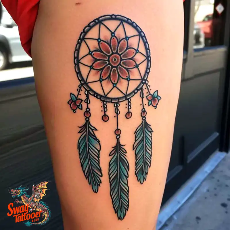 100 Stunning Dream Catcher Tattoo Ideas for You 15 dream catcher tattoo