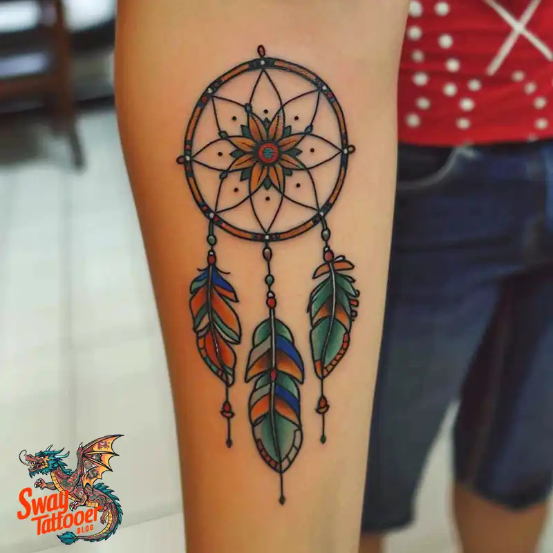 100 Stunning Dream Catcher Tattoo Ideas for You 13 dream catcher tattoo