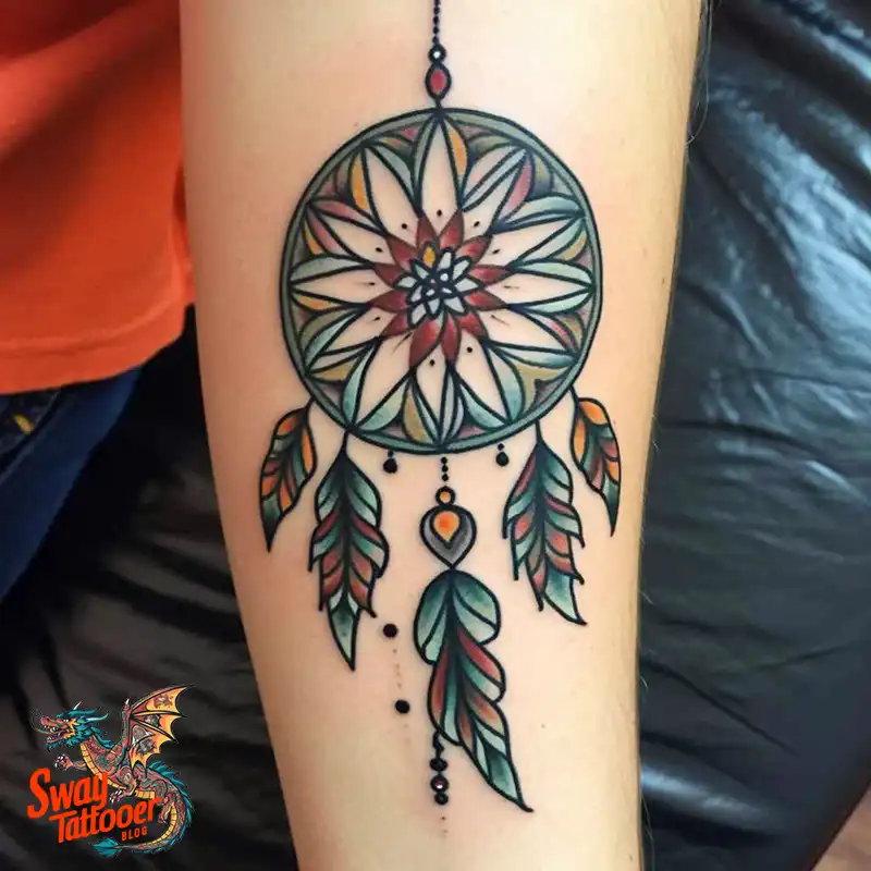 100 Stunning Dream Catcher Tattoo Ideas for You 11 dream catcher tattoo