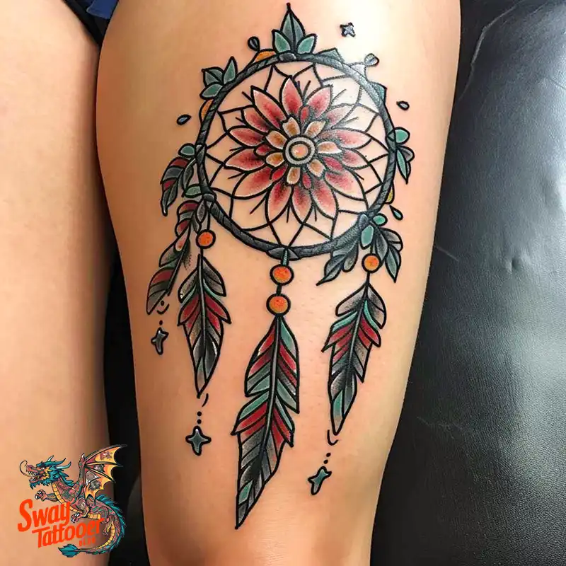 100 Stunning Dream Catcher Tattoo Ideas for You 9 dream catcher tattoo