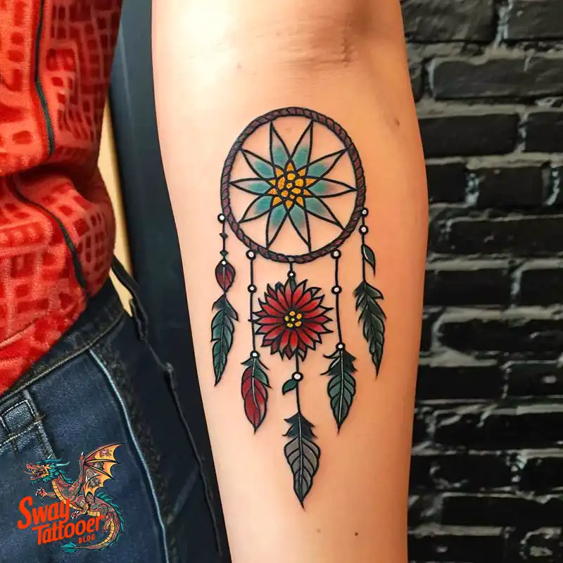 100 Stunning Dream Catcher Tattoo Ideas for You 8 dream catcher tattoo