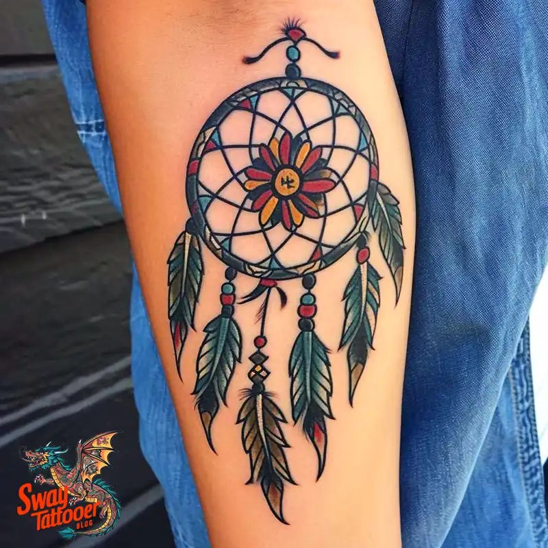100 Stunning Dream Catcher Tattoo Ideas for You 7 dream catcher tattoo