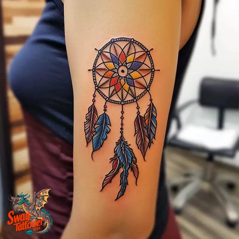 100 Stunning Dream Catcher Tattoo Ideas for You 5 dream catcher tattoo
