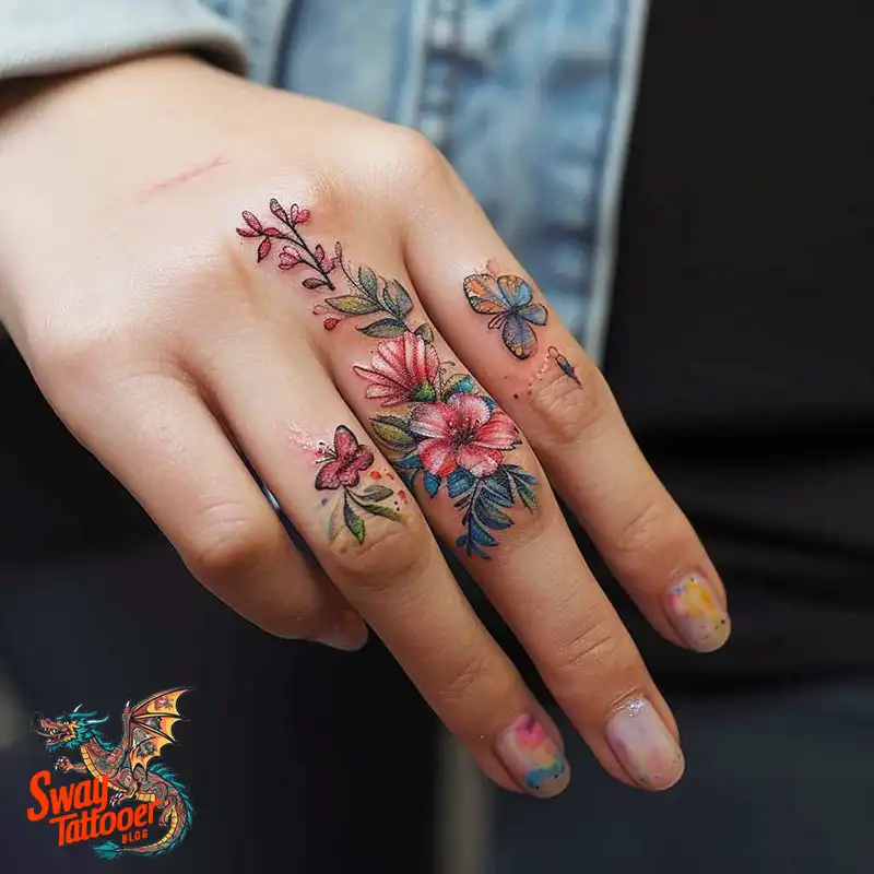 Awesome Feminine Finger Tattoo Ideas: Elegant Designs 23 feminine finger tattoo