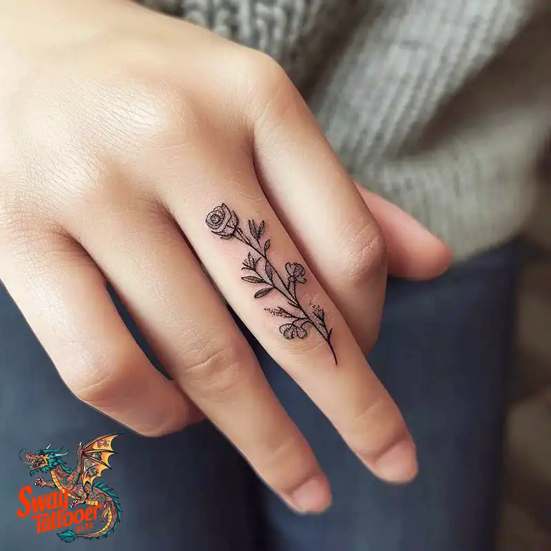 Awesome Feminine Finger Tattoo Ideas: Elegant Designs 15 feminine finger tattoo