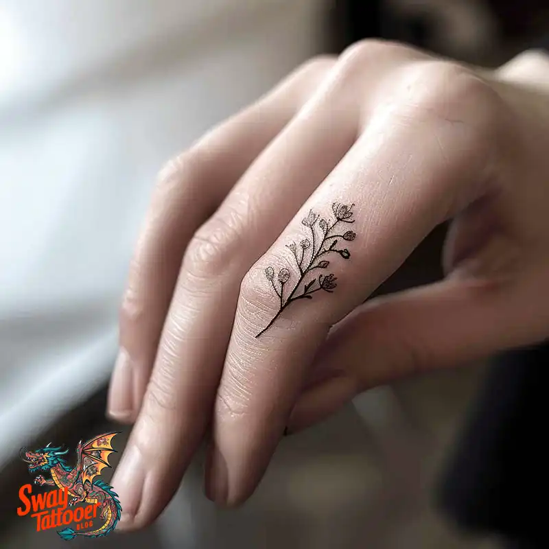 Awesome Feminine Finger Tattoo Ideas: Elegant Designs 8 feminine finger tattoo