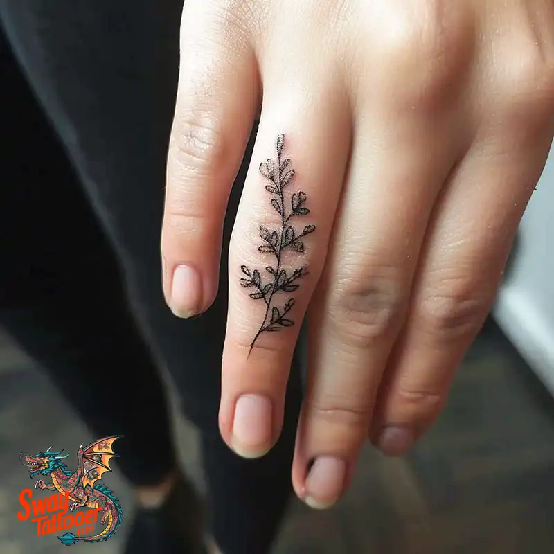 Awesome Feminine Finger Tattoo Ideas: Elegant Designs 3 feminine finger tattoo