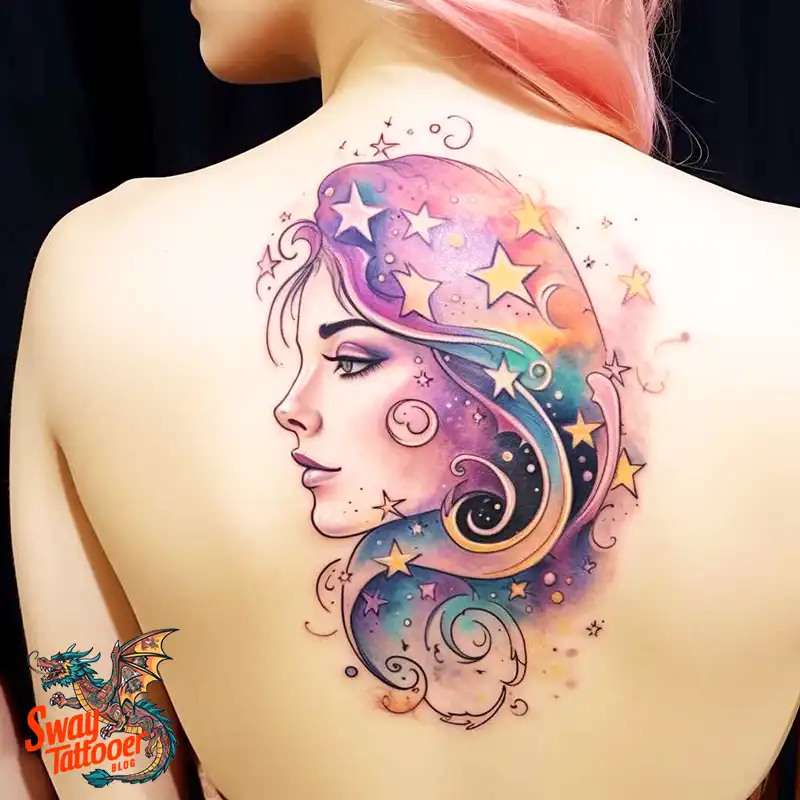 50 Best Feminine Moon and Stars Tattoos: Celestial Ink 49 feminine moon and stars tattoo