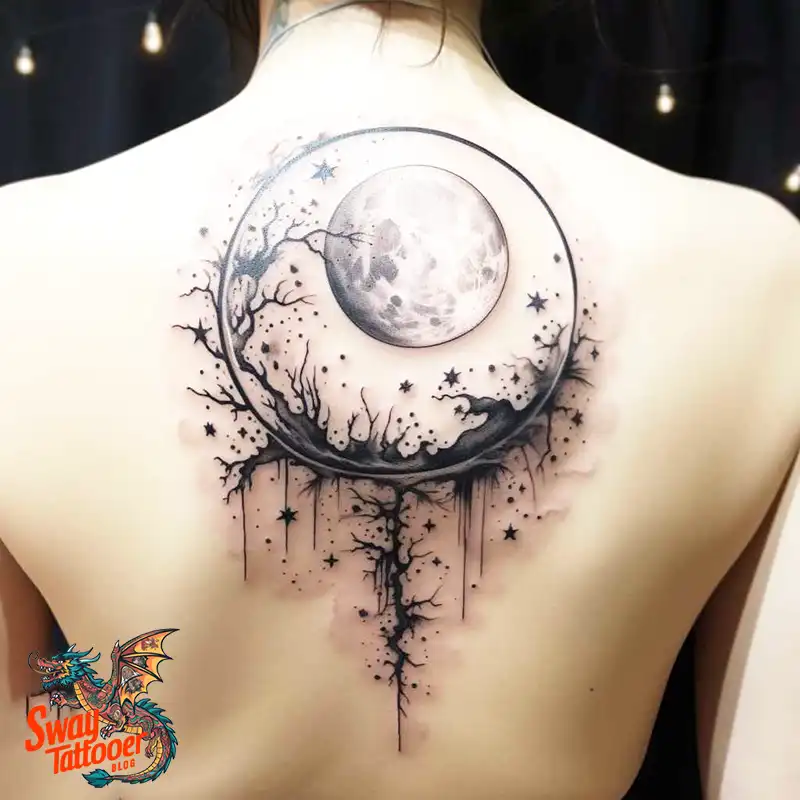 50 Best Feminine Moon and Stars Tattoos: Celestial Ink 29 feminine moon and stars tattoo