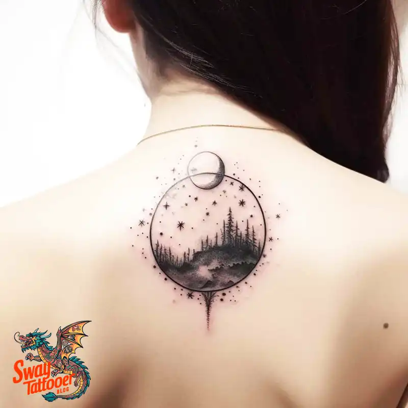 50 Best Feminine Moon and Stars Tattoos: Celestial Ink 24 feminine moon and stars tattoo