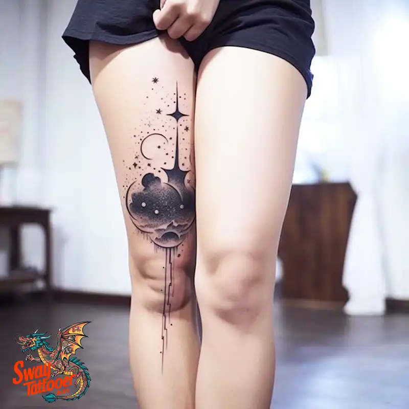 50 Best Feminine Moon and Stars Tattoos: Celestial Ink 20 feminine moon and stars tattoo