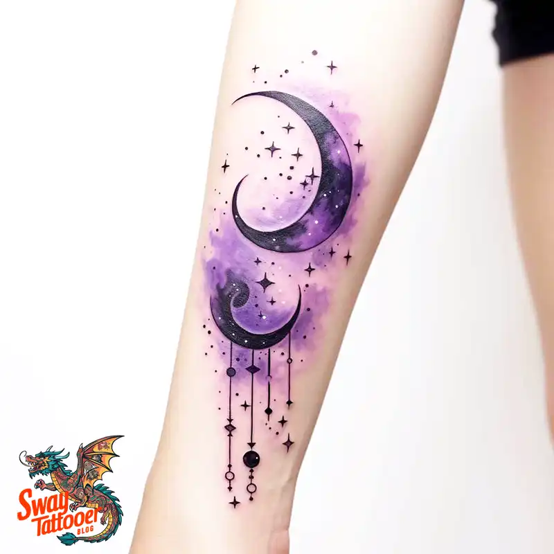 50 Best Feminine Moon and Stars Tattoos: Celestial Ink 17 feminine moon and stars tattoo