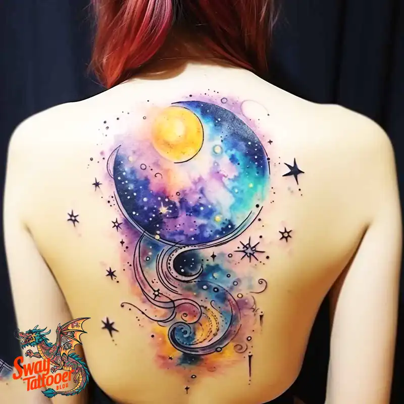 50 Best Feminine Moon and Stars Tattoos: Celestial Ink 46 feminine moon and stars tattoo