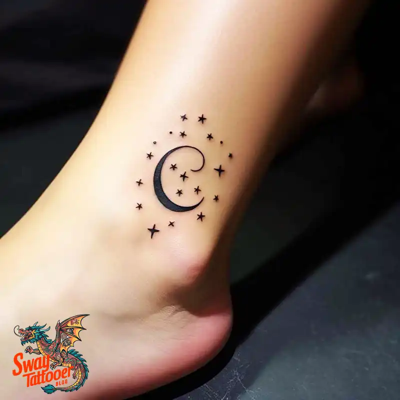 50 Best Feminine Moon and Stars Tattoos: Celestial Ink 5 feminine moon and stars tattoo