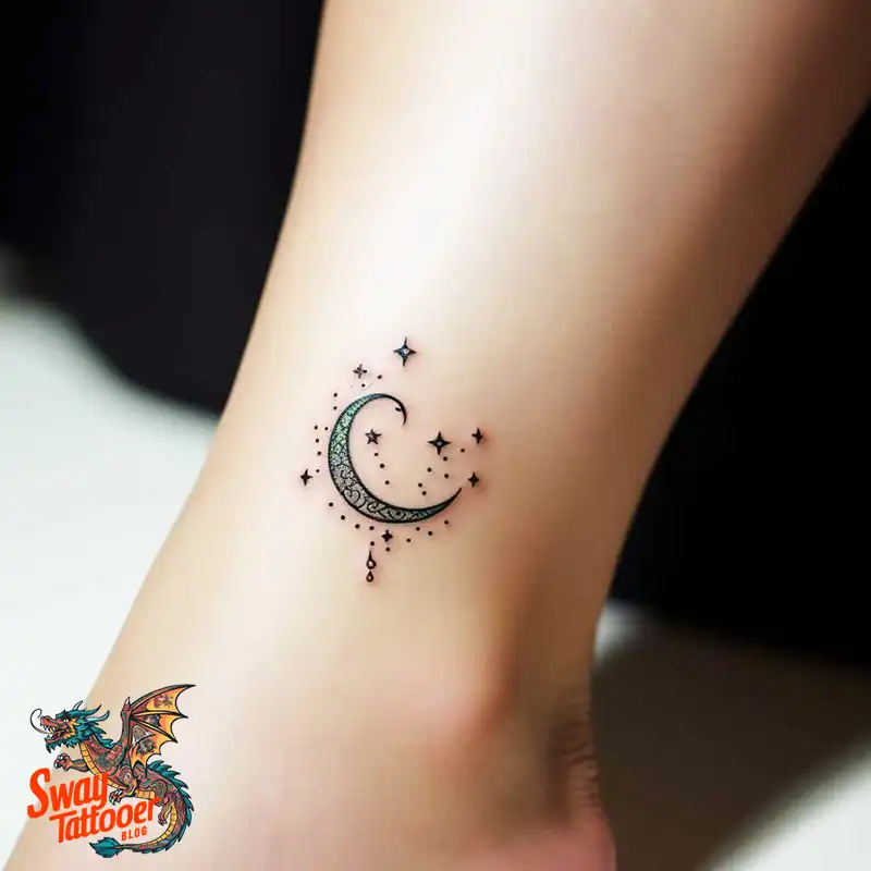 50 Best Feminine Moon and Stars Tattoos: Celestial Ink 4 feminine moon and stars tattoo
