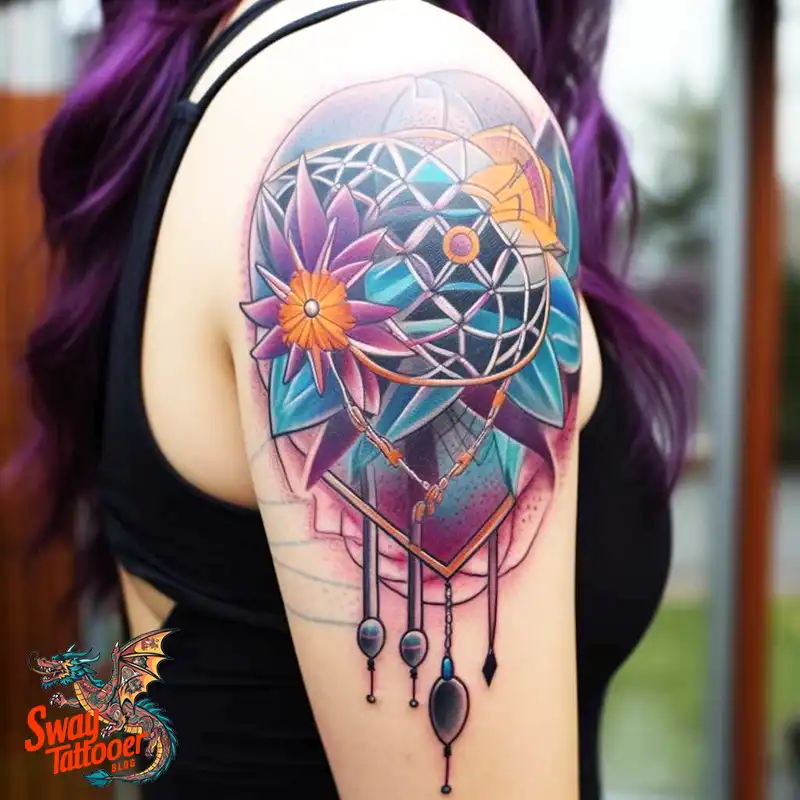 50 Best Feminine Sacred Geometry Tattoo Designs 29 feminine sacred geometry tattoo