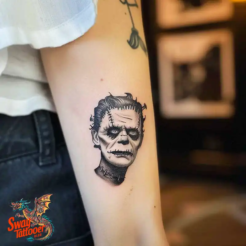 140 Best Frankenstein Tattoo Designs: Monster with Ink 44 frankenstein tattoo