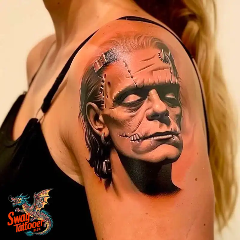 140 Best Frankenstein Tattoo Designs: Monster with Ink 42 frankenstein tattoo
