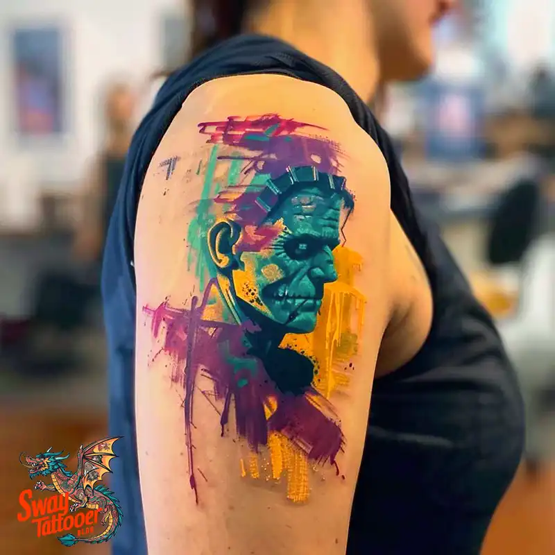 140 Best Frankenstein Tattoo Designs: Monster with Ink 40 frankenstein tattoo